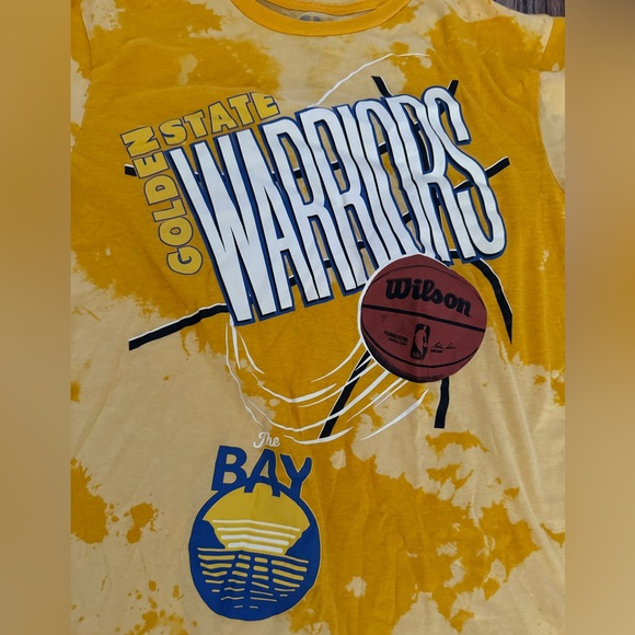 Golden State Warriors Vintage Style Tee: Adult Small: Steph Curry: Tie Dye - Picture 2 of 3